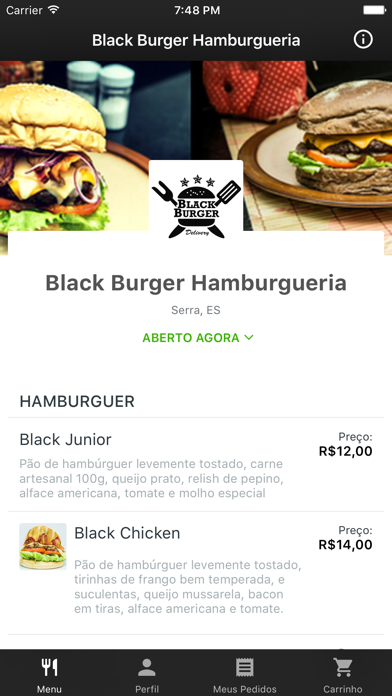 How to cancel & delete Black Burger Hamburgueria Delivery from iphone & ipad 1