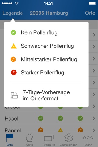 Pollenflug-Vorhersage screenshot 3