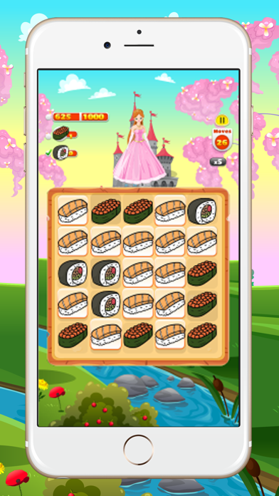 How to cancel & delete Princess Sushi - Girls Feed Foods Match from iphone & ipad 3