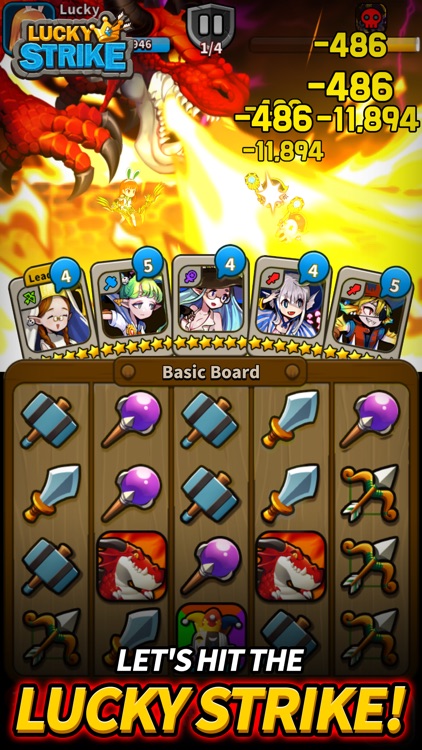 LuckyStrike: Slotmachine Puzzle RPG screenshot-3