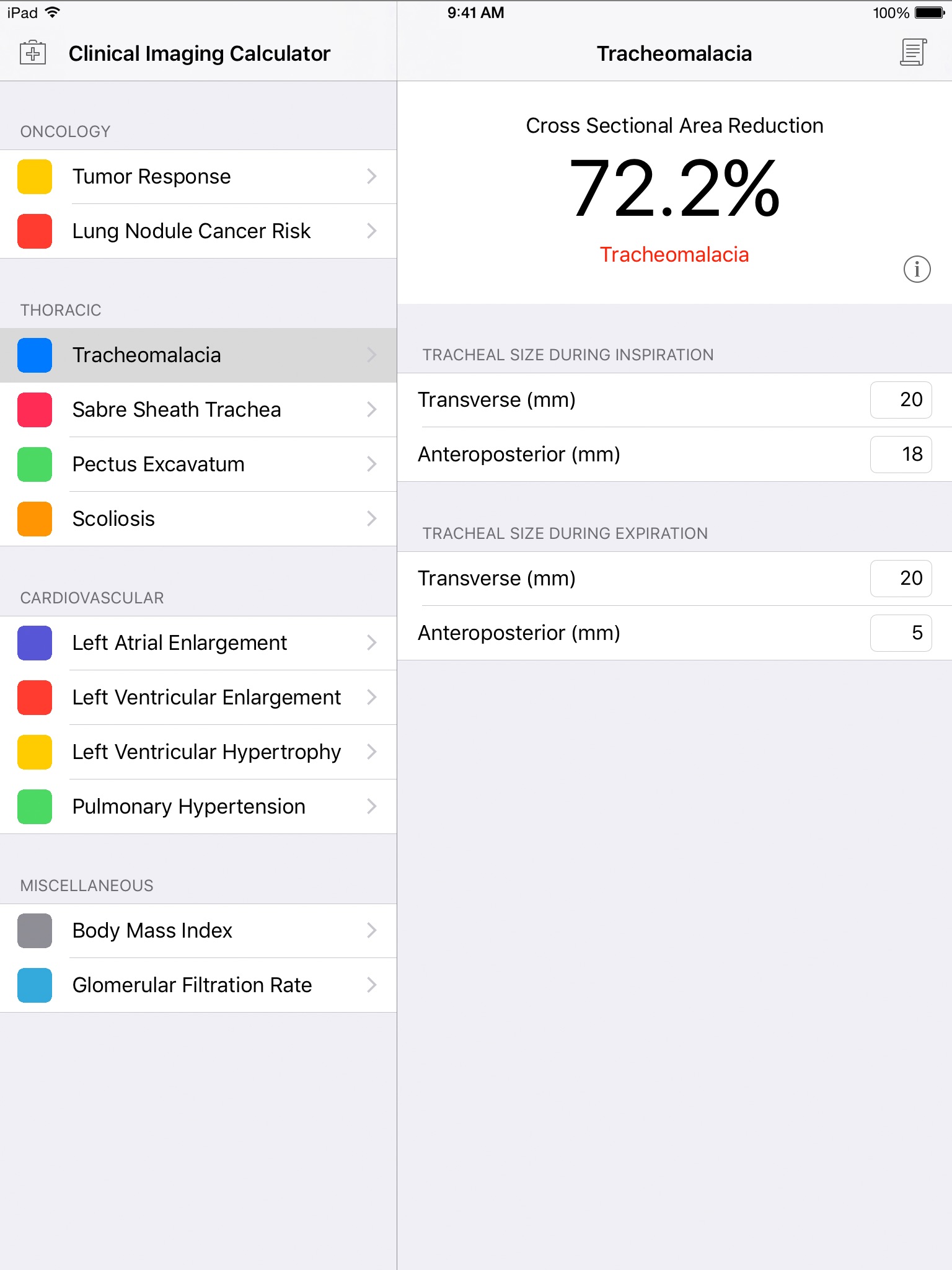 Clinical Imaging Calculator screenshot 4