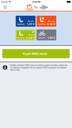 ZSSK SMS lístok(圖2)-速報App