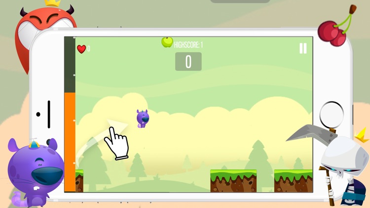 Monster Press to Tap - Jump Easy Game for Kid