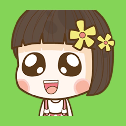 Hana Cute Girl Emoji by Pham Binh