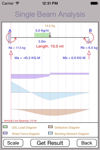 SimpleBeamAnalysis screenshot 3