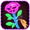 Icon How to Draw Glow Flower Step by Step for Beginners