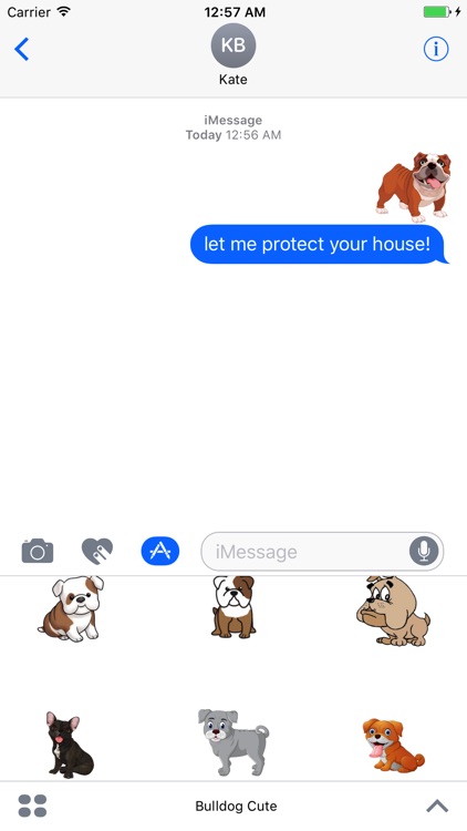 Bulldog Cute - Awesome Emoji And Stickers