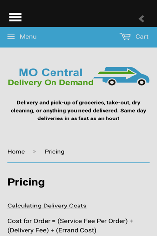 MO Central Delivery On Demand screenshot 4