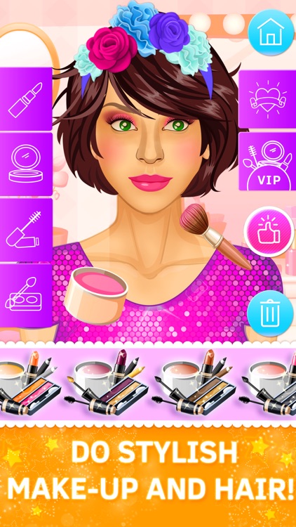 Princess salon and make up game for girls. Premium
