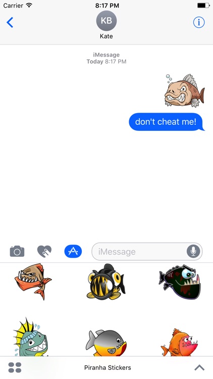Piranha Stickers