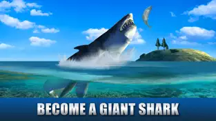 Screenshot 1 Megalodon Monster Shark Simulator iphone