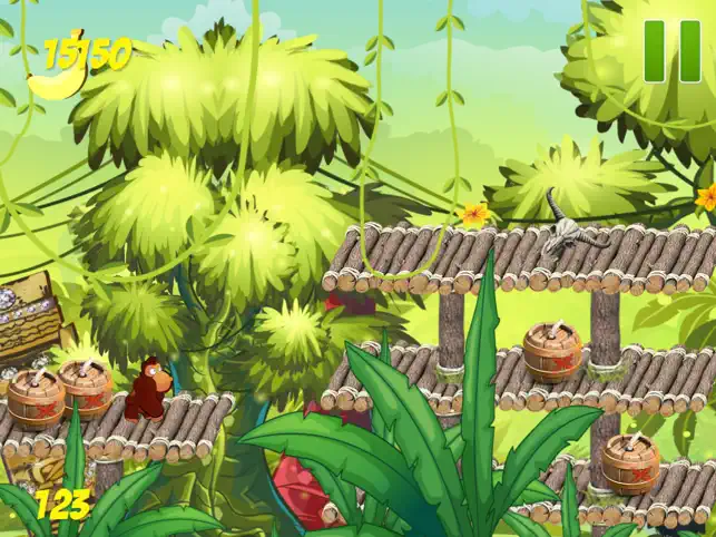 Banana Monkey Jungle Run Game 2- Gorilla Kong Lite, game for IOS