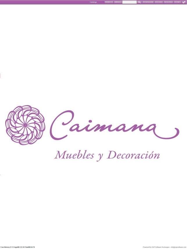 Caimana xEasyBS Catalogo App