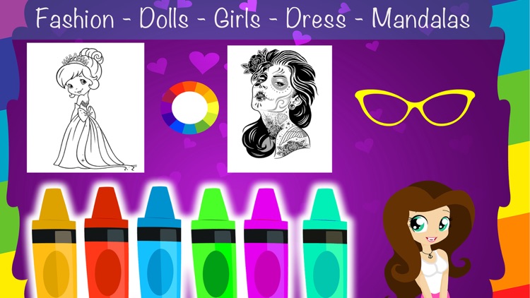 Fashion Girls Doll Coloring Multi Books