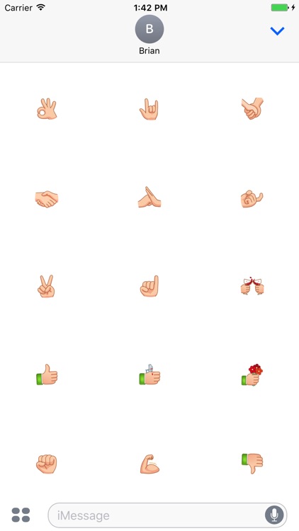 Animation Finger Sticker