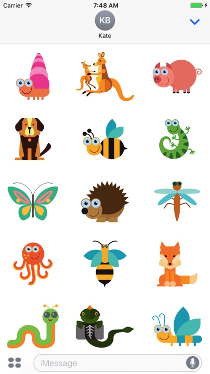 Cartoon Animals Stickers