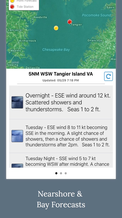 NOAA 5-day Marine Weather Forecast & Tides