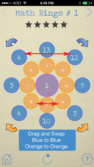 How to cancel & delete Math Rings from iphone & ipad 2