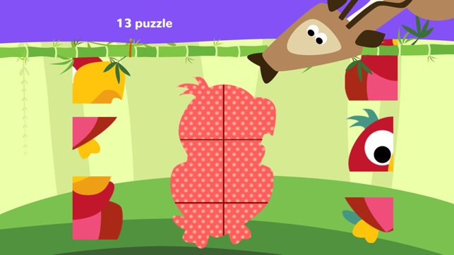 Fun Jungle Animals - Puzzles and Stickers for Kids(圖4)-速報App