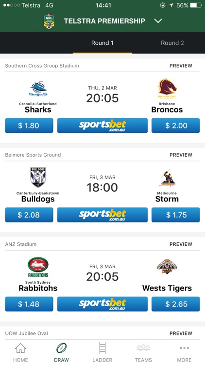 NRL Official App