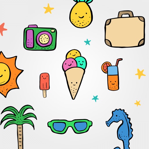 Summer Stickers Pack for iMessage