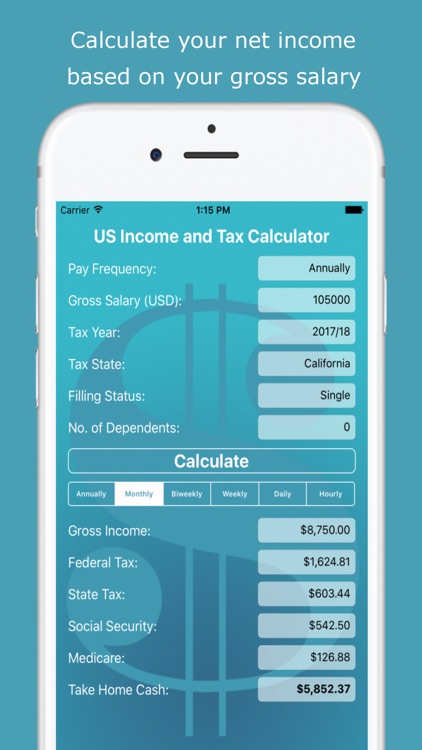 USA Income Tax Calculator