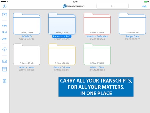 TranscriptPad ™ screenshot 2