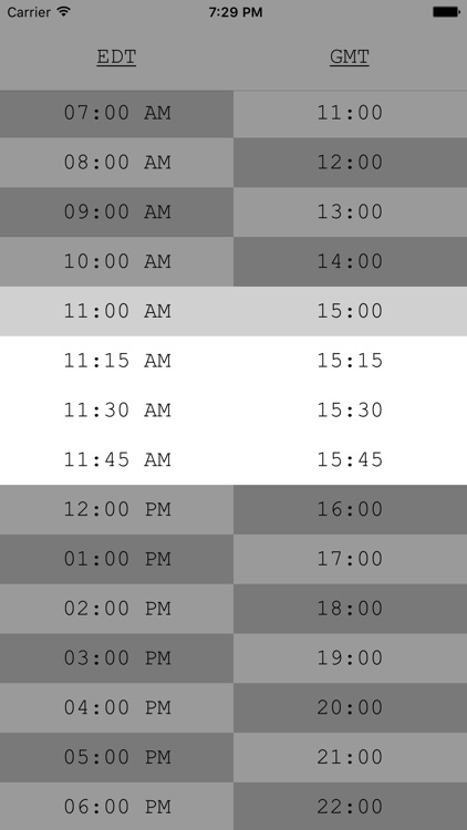TimeTable - GMT, UTC, Zulu Time Zone Conversions screenshot-4