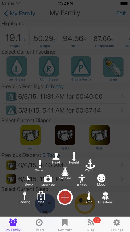 Basic Baby - feed, medical log and track