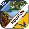 Houston offline gps chart for lake and park trails