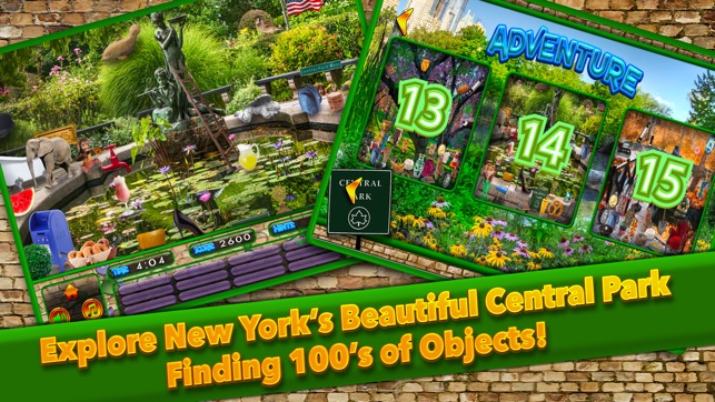 Hidden Objects Central Park New York City Gardens(圖3)-速報App