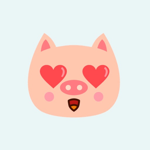 Pig Emotion Sticker icon