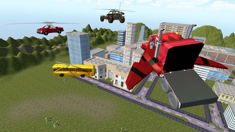 Flying Truck Future Car Games screenshot-3