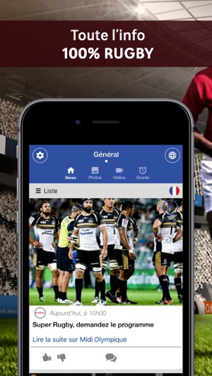 Rugby Addict : l’app 100% rugby