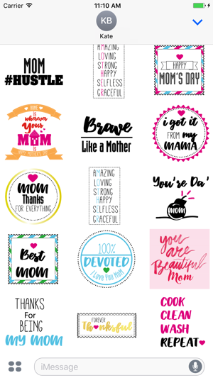 Love you mom - Mother's day badges and stamps(圖1)-速報App