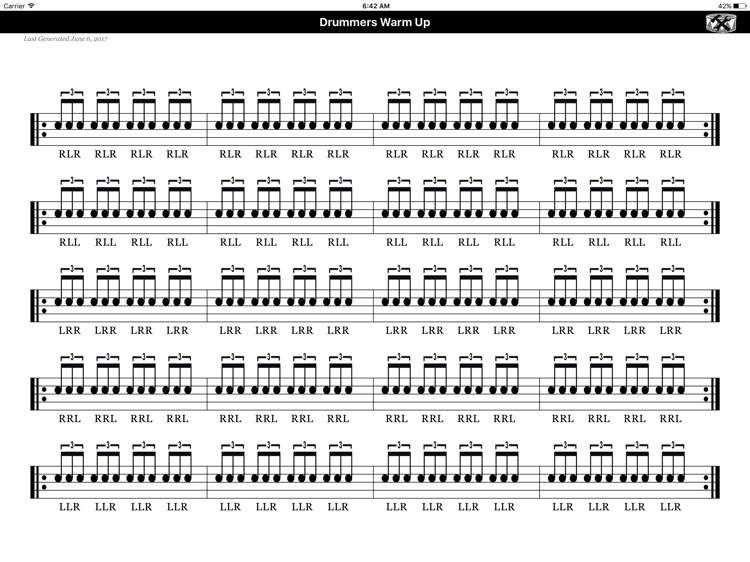 Drummers Warm Up