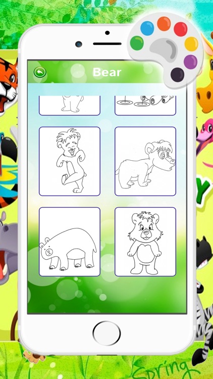 Funny Animal Coloring Paint Game For Kids screenshot-3