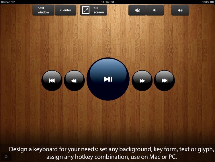 Air Keyboard: remote touch pad and custom keyboard