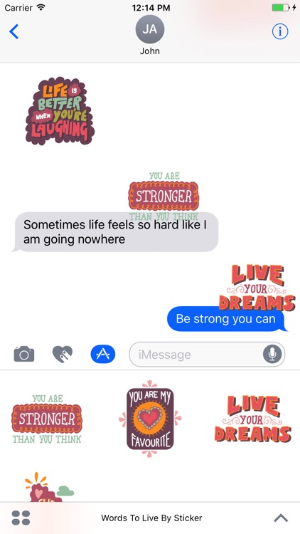 Words To Live By - Sticker Pack