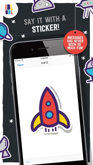 Ibbleobble Space Stickers for iMessage(圖3)-速報App