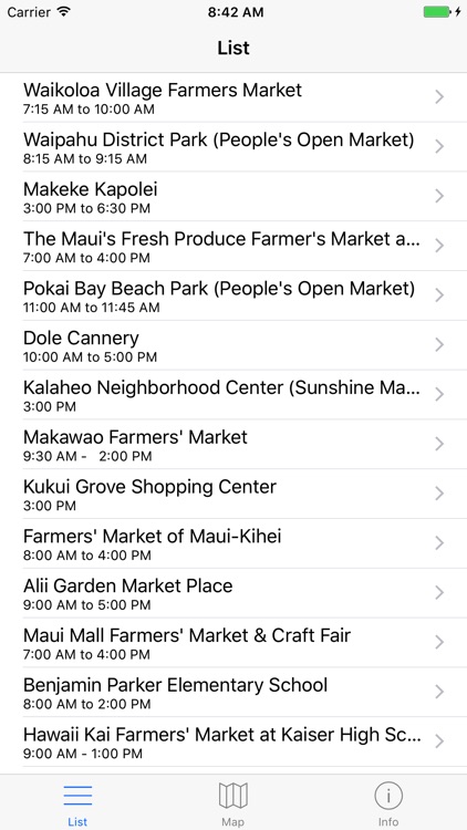 Hawaii Farmer's Markets - Organic Food For The Fam screenshot-3