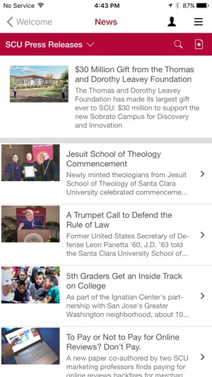 Santa Clara University Mobile(圖4)-速報App