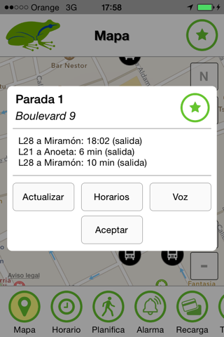App oficial de Dbus - náhled