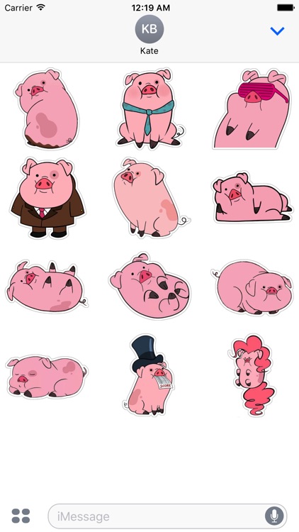 Piggey Stickers for iMessage