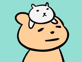 Cute bear illustration stickers at version second