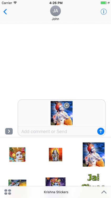 Animated Shree Radha Krishna GIF Stickers