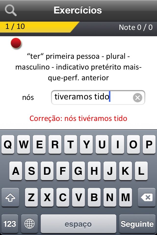 Conjugação verbos portugueses screenshot 4