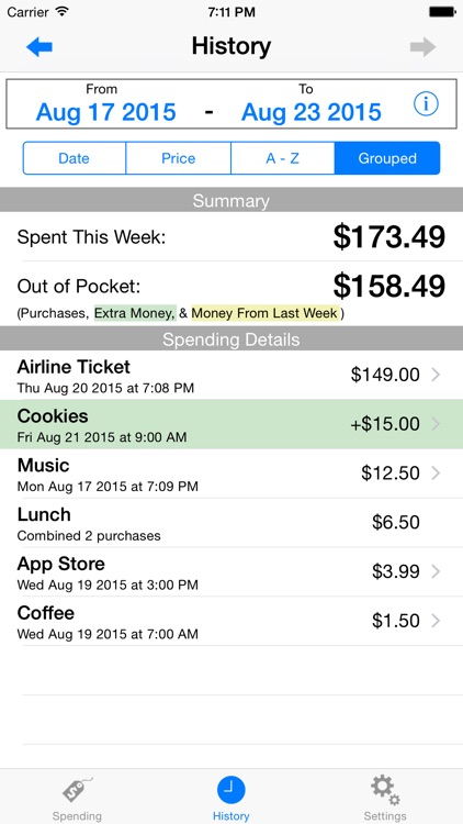 My Weekly Budget - MyWB screenshot-3