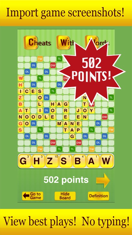 Cheats with Words - for Words with Friends