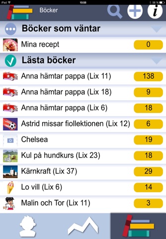 Läs logg screenshot 3